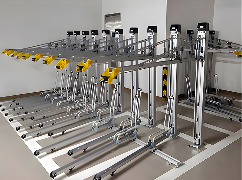 Suporte para bicicletas de dois níveis